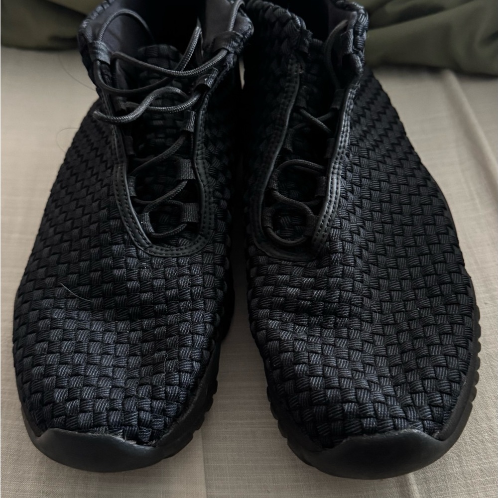 JORDANS Black Woven Men's Shoes